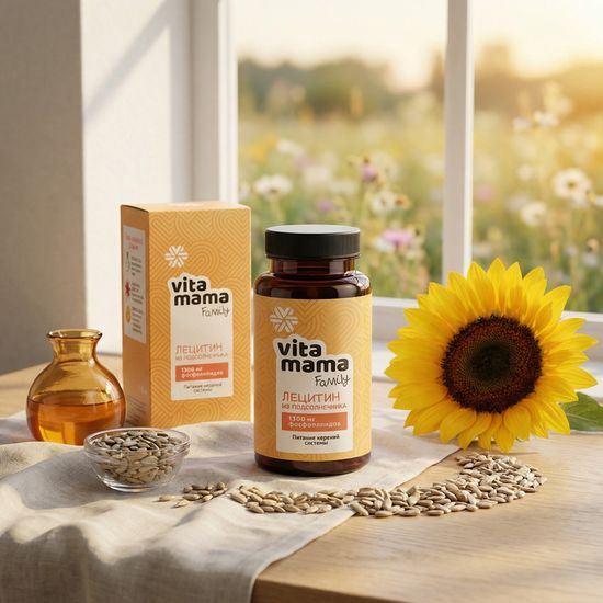 Лецитин из подсолнечника Vitamama Family (сироп)