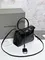 BALENCIAGA RODEO HANDBAG с крокодиловым тиснением, черная