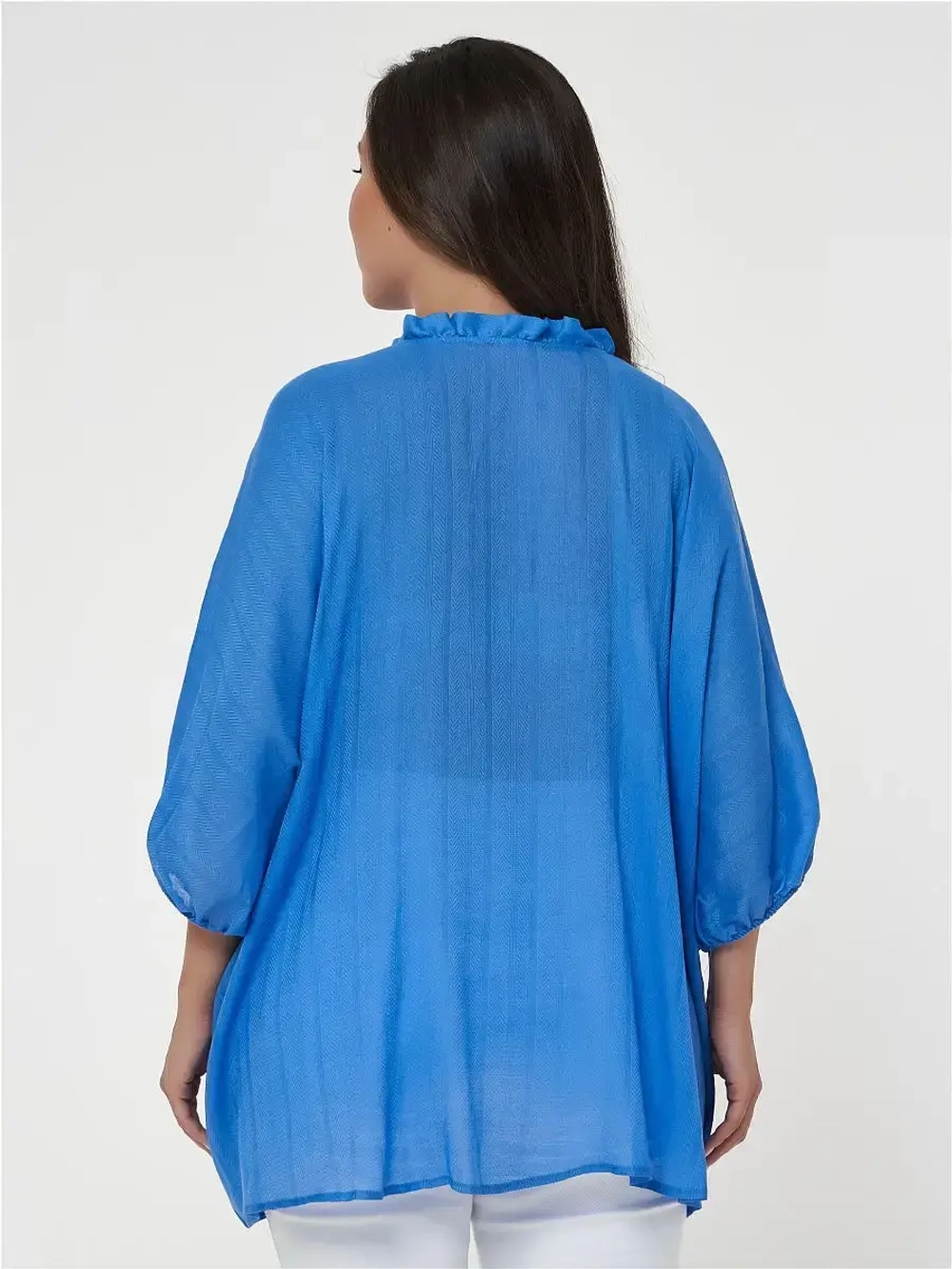 Блузка оверсайз полупрозрачная