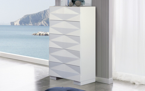 Комод вертикальный DUPEN S-153 белый