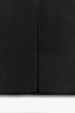 ZARA ТРИКОТАЖНАЯ ЮБКА-МИДИ, ЧЕРНЫЙ