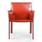 Стул с подлокотниками Barrie красная кожа