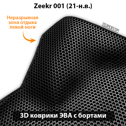 Передние автомобильные коврики ЭВА с бортами для на Zeekr 001 (21-н.в.)