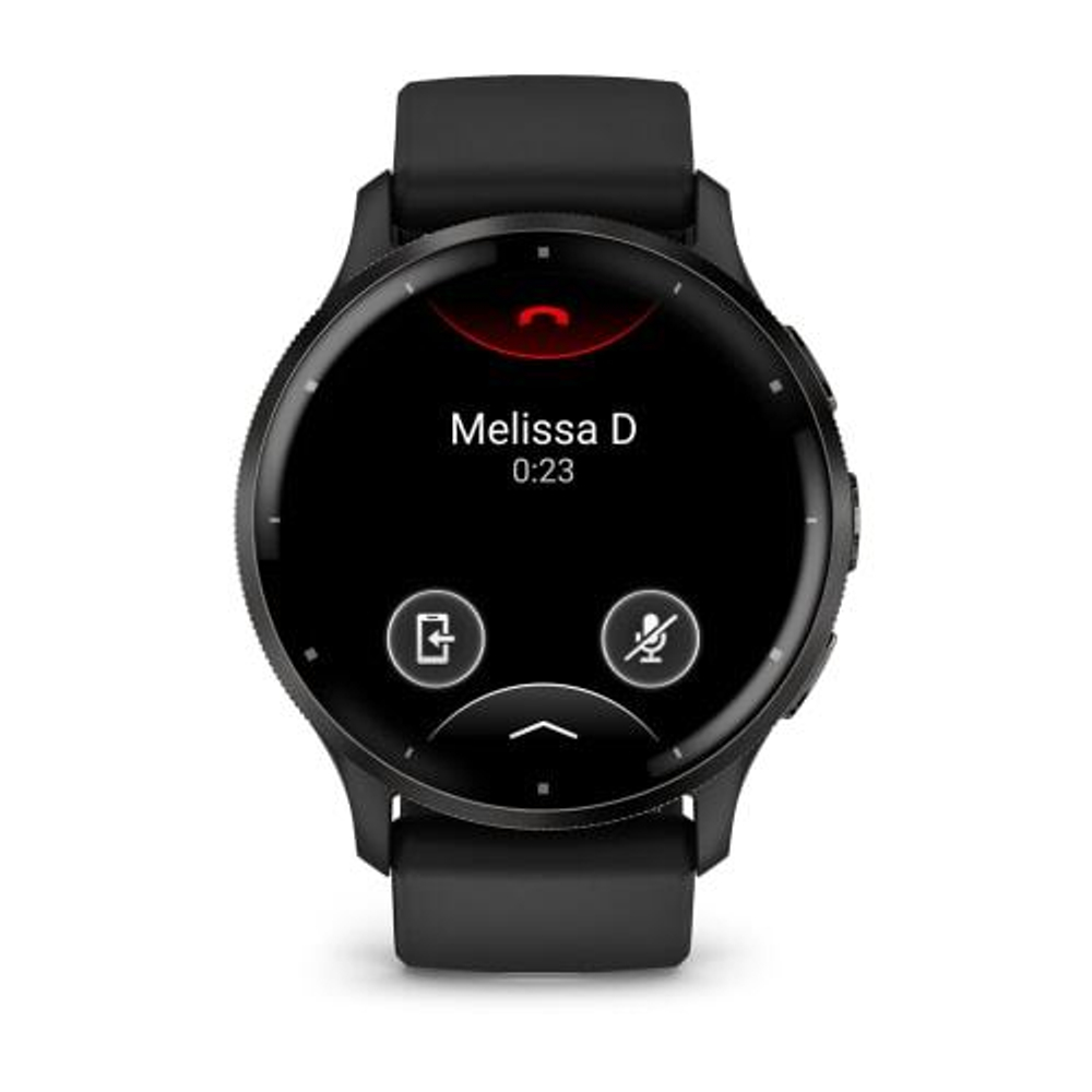 Часы Garmin Venu 3 с серым безелем, черный ремешок, 010-02784-01