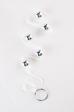 Анальные шарики на веревке Oriental Love Beads (Цвет: серебро)