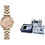 KANGOL Wrist Galaxy Collection Quartz Movement Metal Strap Watch Women"s Watch Gold Dial Waterproof