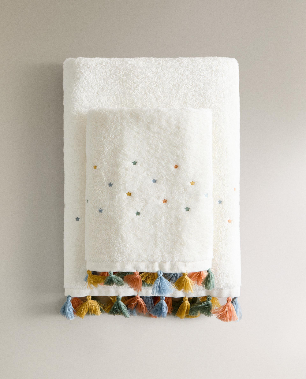 Zara Home Полотенце для лица и рук из хлопка, z amana biel · 5650/013