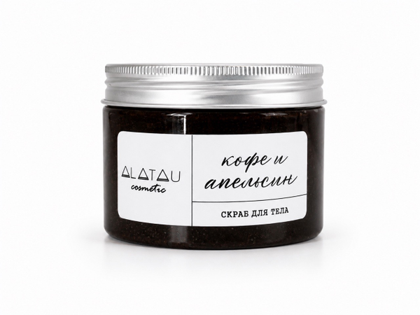 Скраб для тела Кофе и апельсин 300г (Alatau Organic)