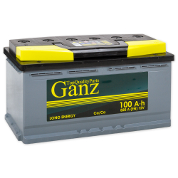 Аккумулятор GANZ Standart 100 А/ч обратный R+ 353x175x190 L5 EN 820 А
