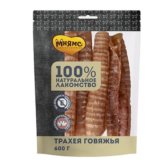 Мнямс Лакомство для собак Трахея Говяжья 95 гр