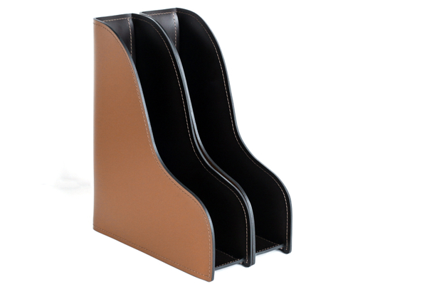 Лоток А4 вертикальный БИЗНЕС Табак / шоколад