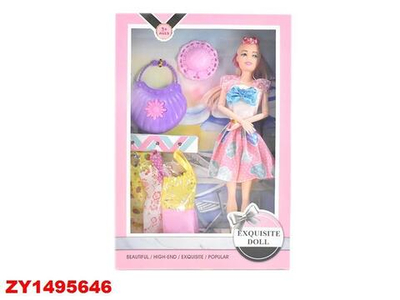 Кукла тип Модель на шарнирах с аксессуарами, коробка 712A2