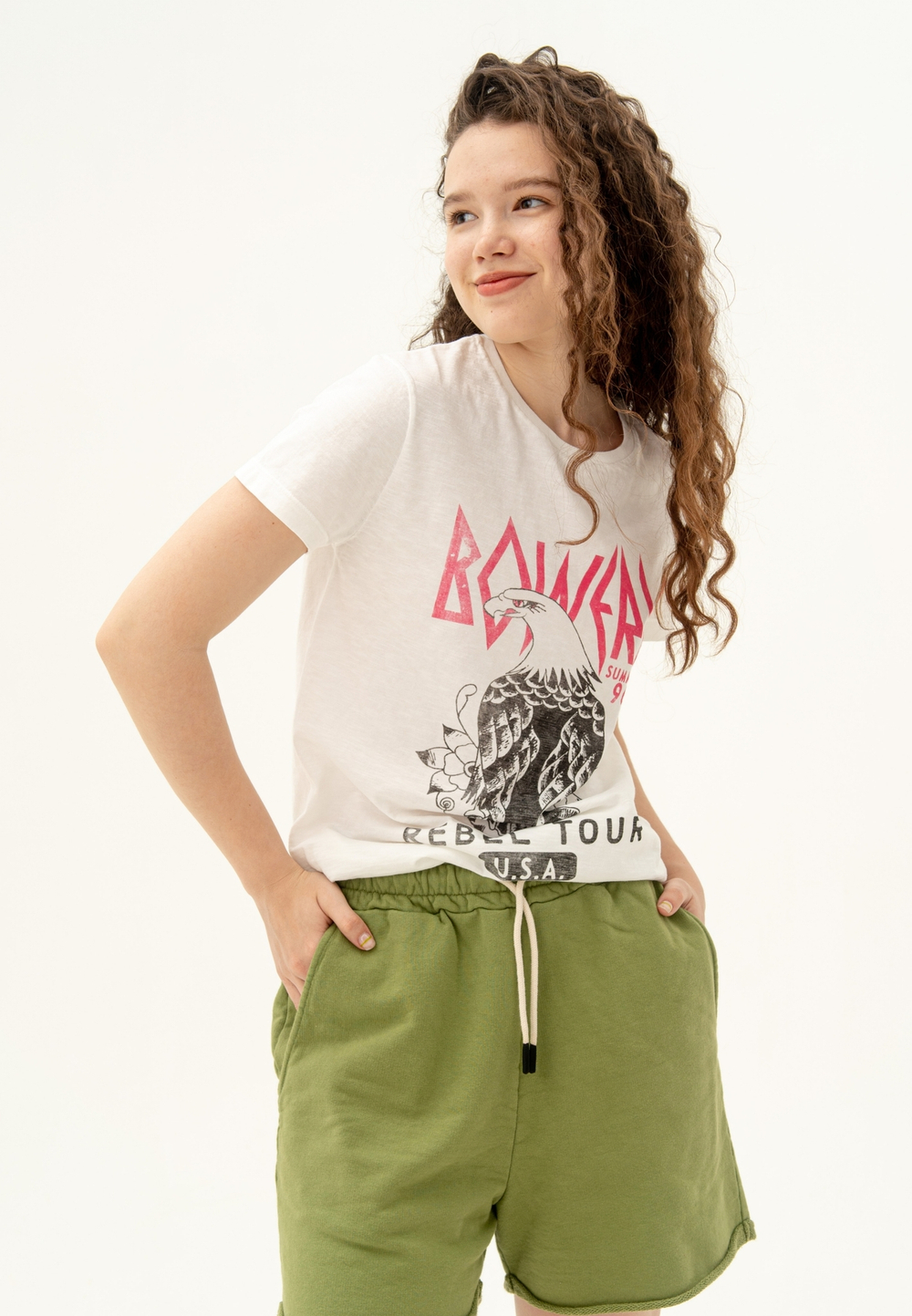Футболка Bowery NYC "Rebel Tour" Optic White