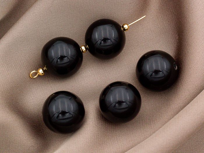 Бусины круглые гладкие (шар)