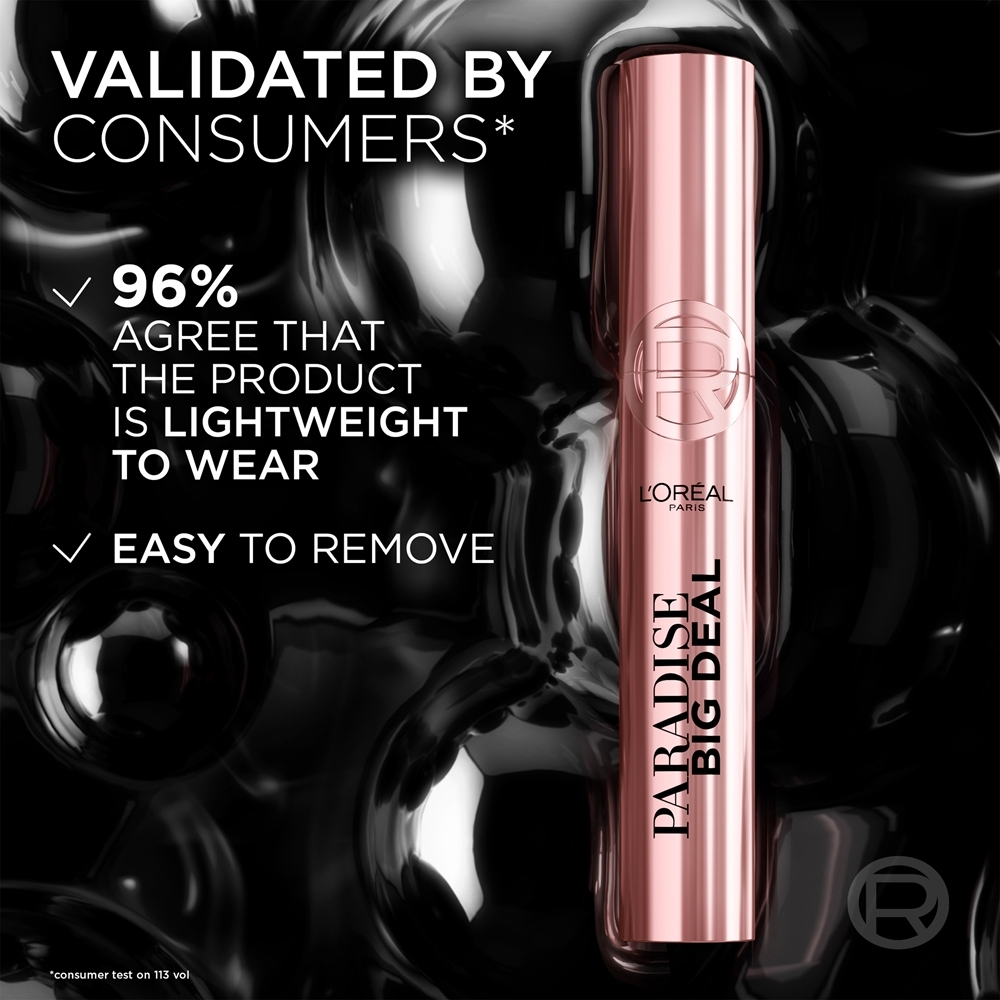 L’Oreal Paris Lash Paradise Big Deal - Уплотняющая и удлиняющая тушь для ресниц, 9,9 ml