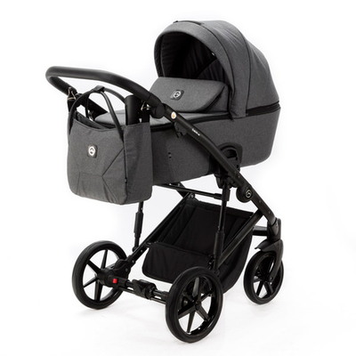 Детская универсальная коляска Adamex MOBI TIP TK-57 (2в1) Темно-серая ткань