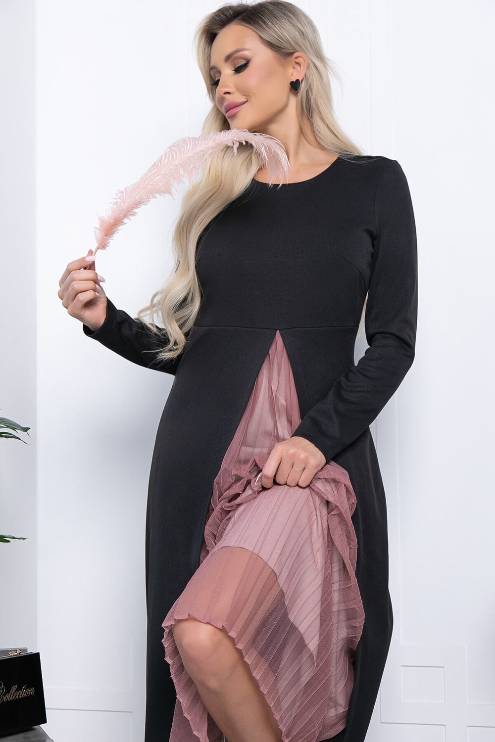 Платье "Аларика" П7274 (блэк) LT Collection (Акция)