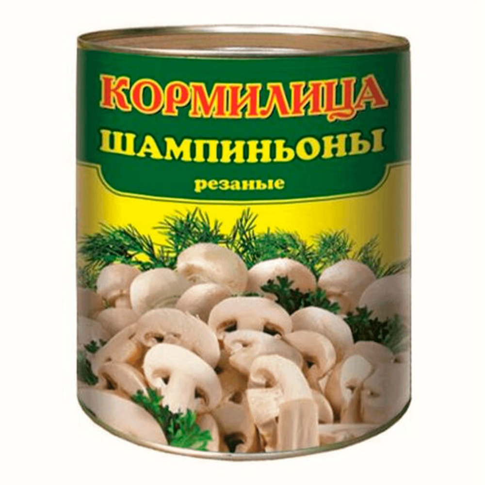 Шампиньоны Кормилица резанные  3,1 кг