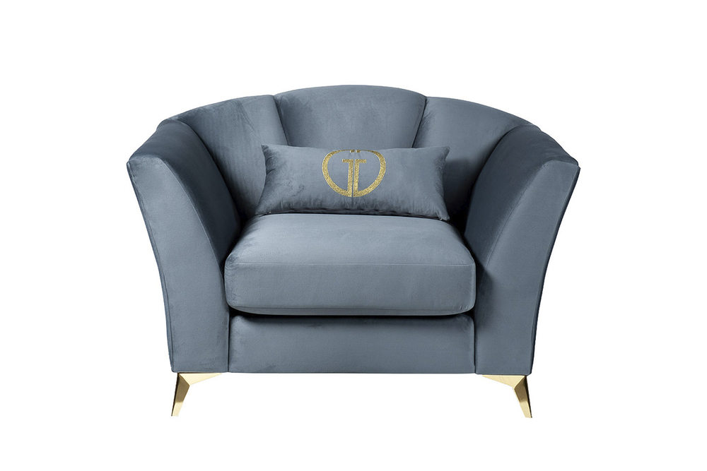 Кресло Garda Decor Annette бирюзовое