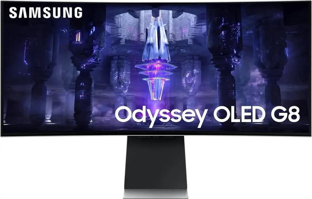 34" Монитор Samsung Odyssey OLED G8 S34BG850SI серебристый 175Hz 3440x1440 OLED