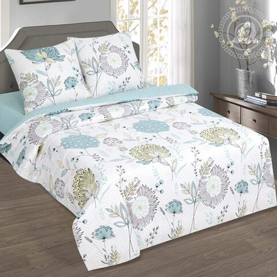 Постельное белье поплин 2,0 спальное с Евро Тишина природы 909 АРТПОСТЕЛЬ