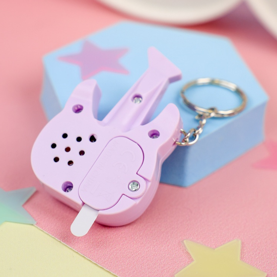 Брелок-антистресс Гитара, фиолетовый