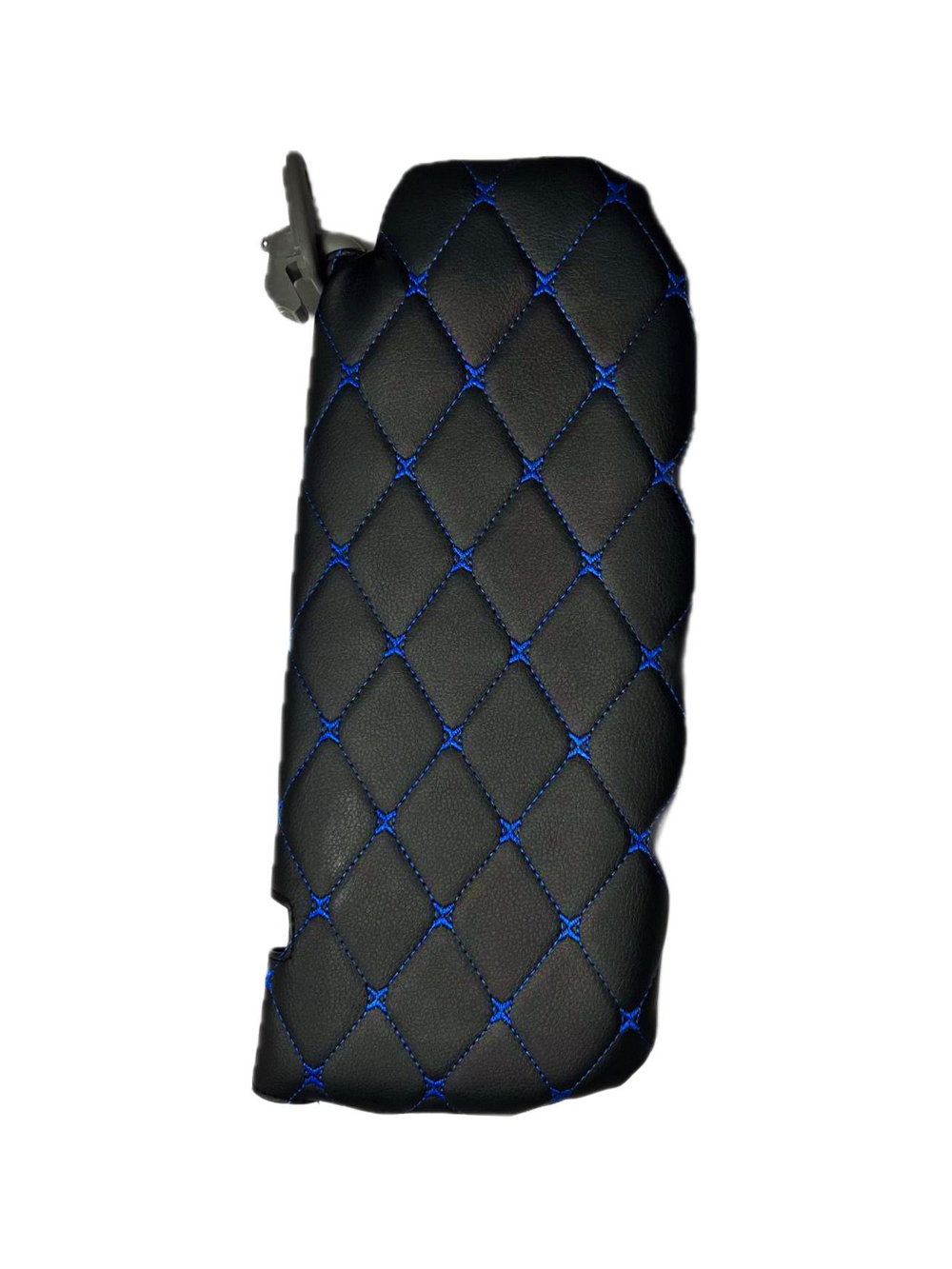 Чехлы на козырьки Kia Rio, Hyundai Solaris (2011-2017) синяя нить Бабочка