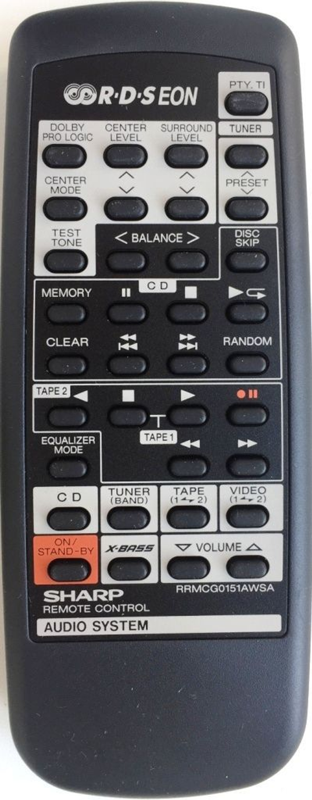 Пульт для SHARP G0151 AUX / RRMCG0151AWSA