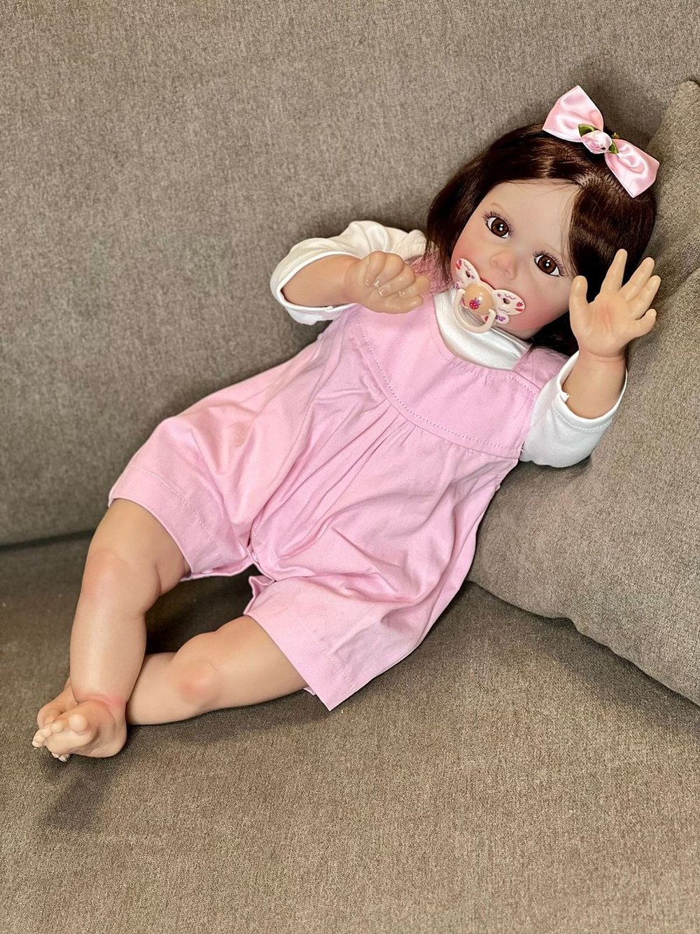 Кукла Реборн мягконабивная 60см в пакете (FA-088A)
