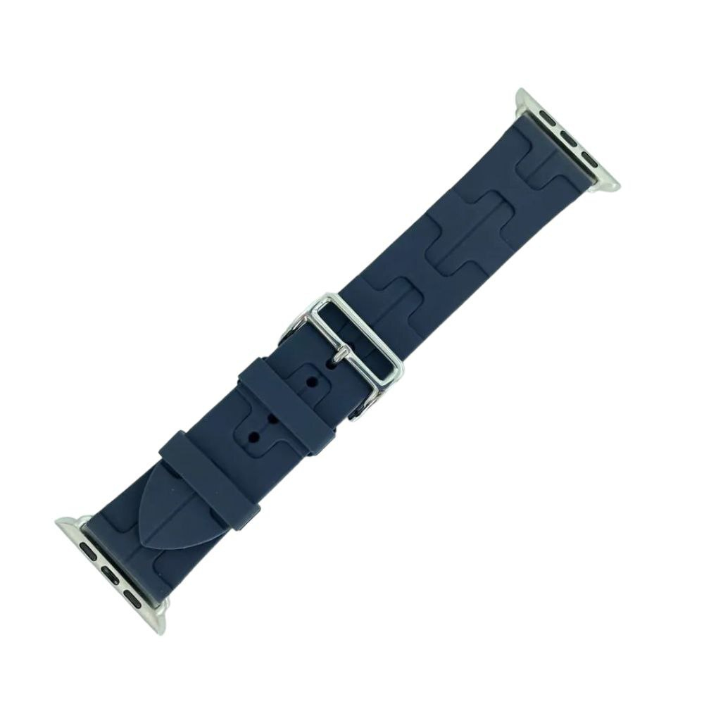 Силиконовый ремешок в стиле Hermes для Apple Watch 42-44-45-49