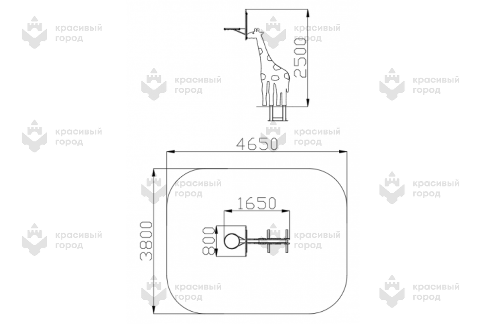 Баскетбольная башня Жираф