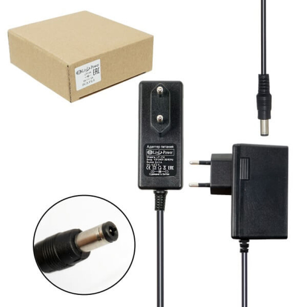 Блок питания Live-Power 9V LP134  9V/1A (5,5x2,5) внешн(+) внутр(-) в том числе и  для весов