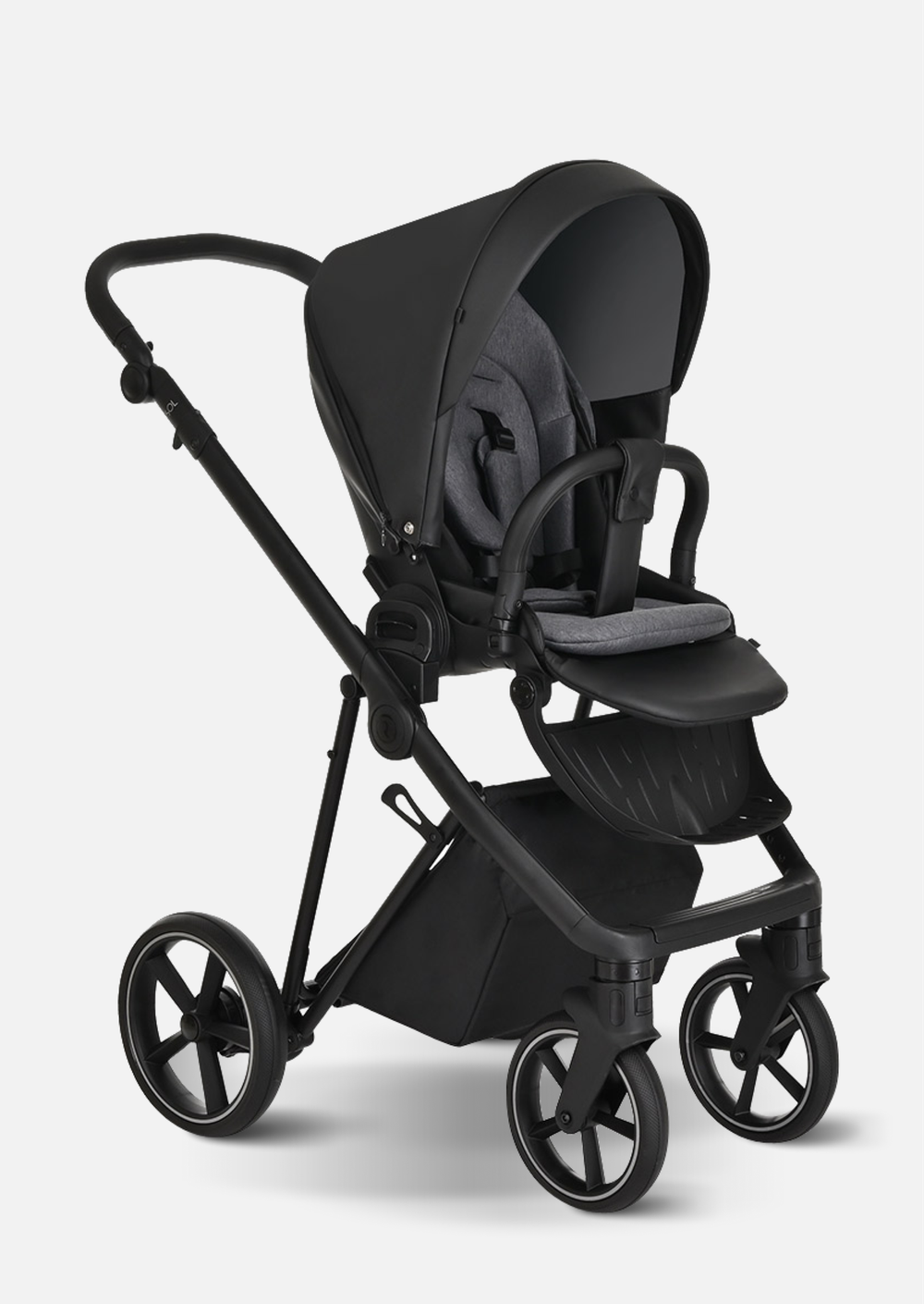 Roan Коляска 2 в 1 Sol Leather Black