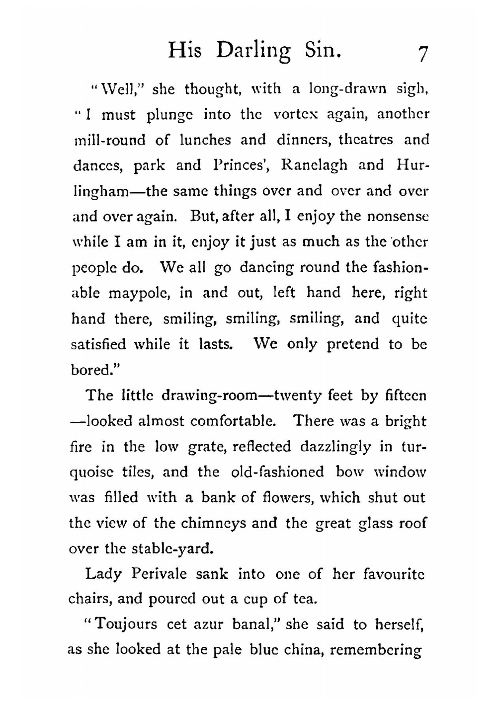 His Darling Sin | M. E. Braddon