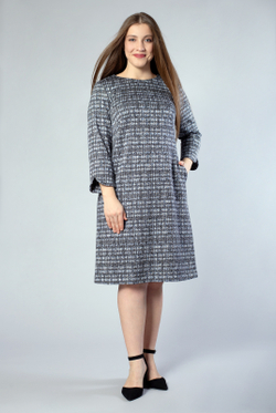 Платье женское 1635АПА, клетка #225Кл051635АПА