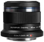 Olympus 45mm f/1.8, черный