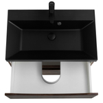 Тумба подвесная BelBagno MARINO-700-2C-SO-RW-P с черной раковиной