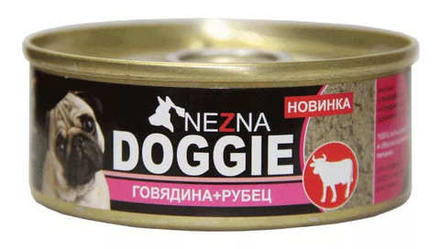 Корм для собак "DOGGI" 90г. Говядина+рубец ОММК