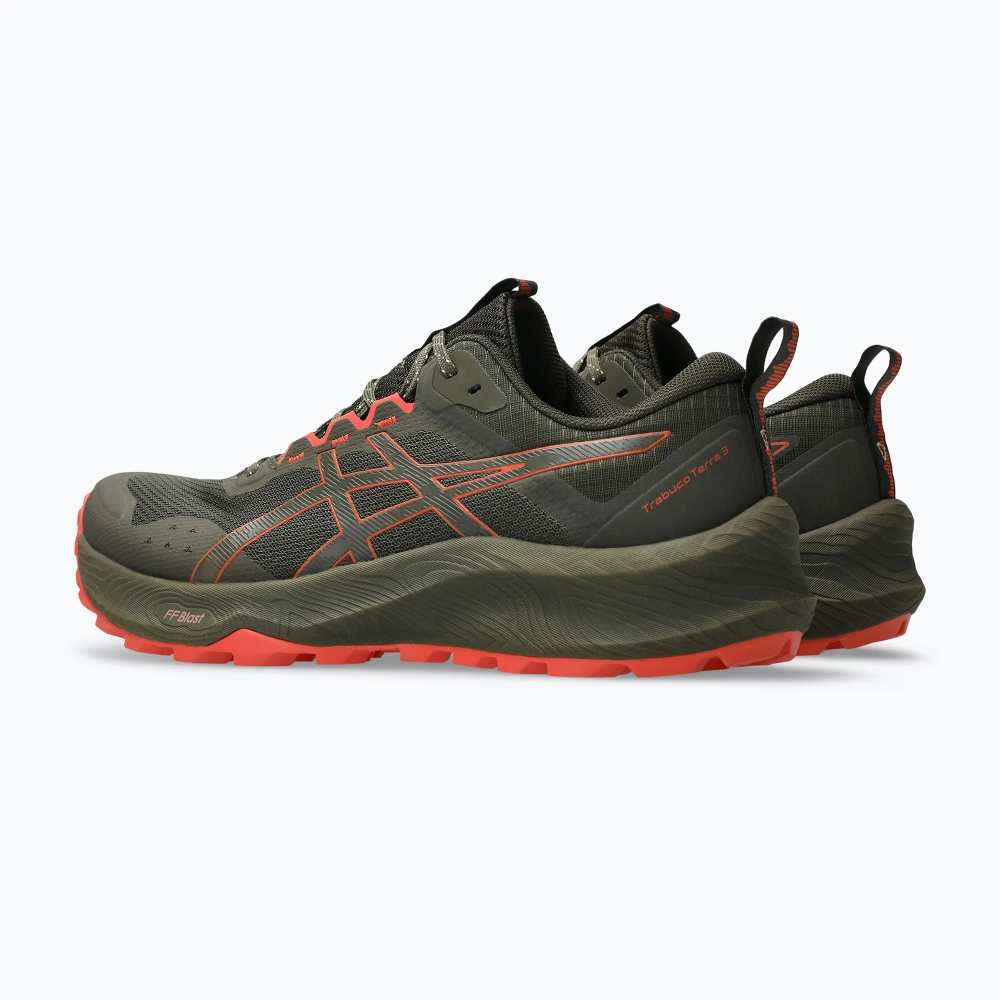Кроссовки для бега ASICS Trabuco Terra 3 brown stone/spicy red