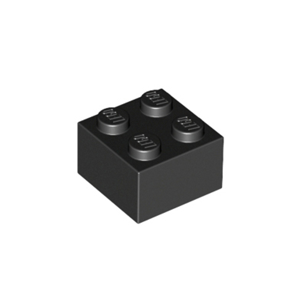 Lego Кирпич 2x2 (черный) 300326