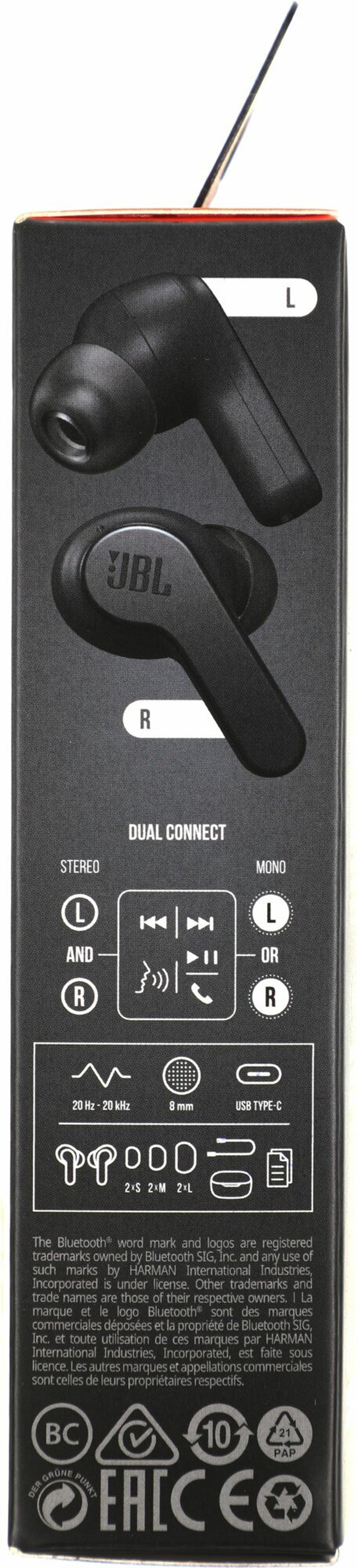 Беспроводные наушники JBL Wave 200TWS Global, USB Type-C, черный