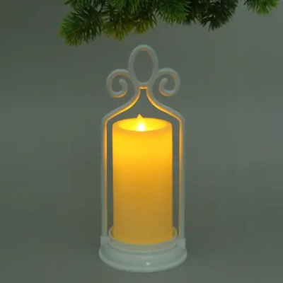 Сувенир с подсветкой «Свеча - Винтаж» 11*26 см (работает от батареек 3 ААА)