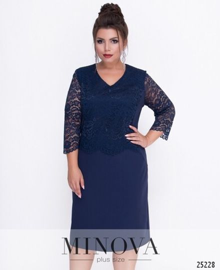Платье 314-синий Minova Фото 2