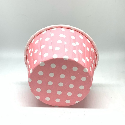 Капсулы ламинированные 50*40мм  (розовые в горошек)