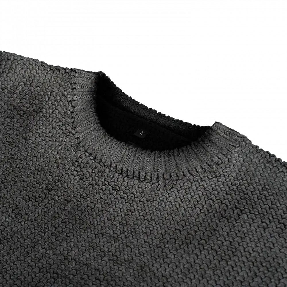 Свитер Heartz Fade Spray-Painted Heavyweight Cropped Knitted серый