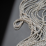 Жемчуг культивированный овальный, белый, 2,5*3,5-4мм