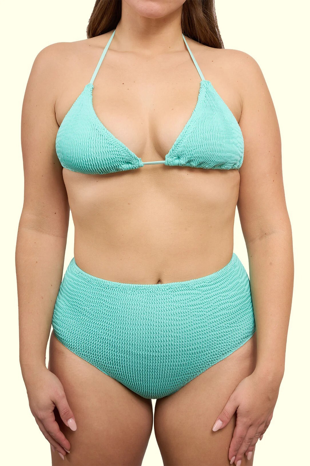 Топ купальника мятный