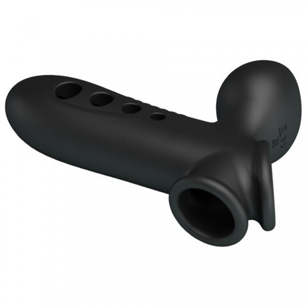 Насадка на пенис с эффектом расширения «Pretty Love Airbag Penis Sleeve Tyronn» черная