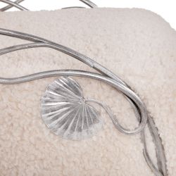 Кресло Нимфея Какао Античное Серебро