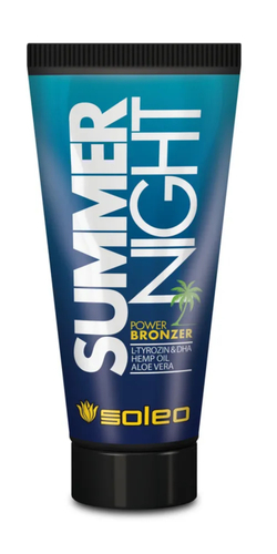 Soleo Summer Night — Интенсивный крем-бронзатор для загара с пеньковым маслом 150 мл